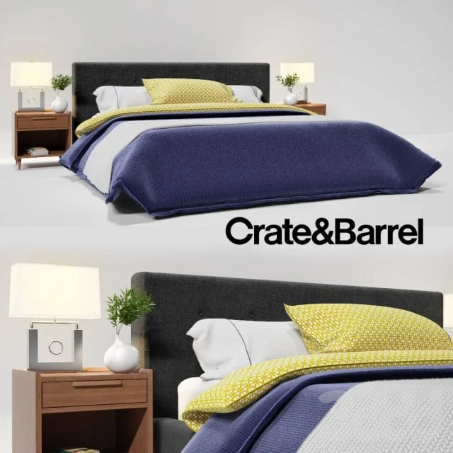 Crate & Barrel Tate King Bed